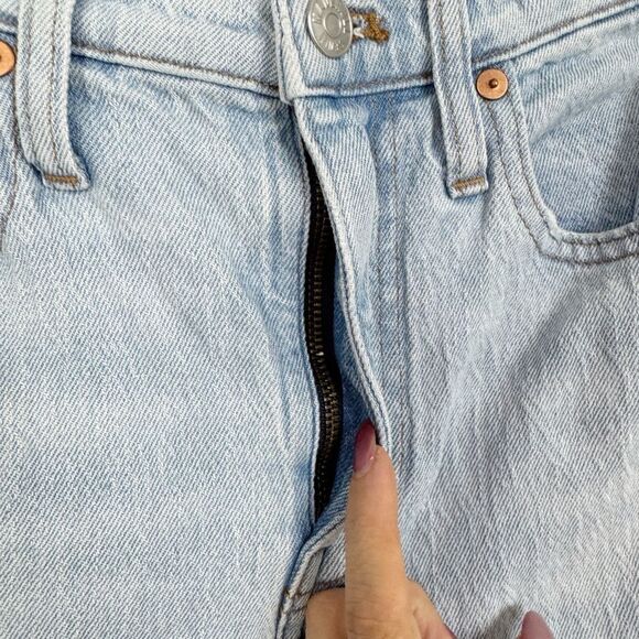 MADEWELL | The High-Rise Slim Crop Boyjean in Light Blue Denim Women’s Size 25/0 - Picture 5 of 9